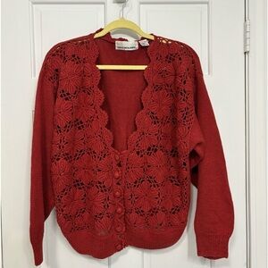 Vintage David Benjamin Sweater Burnt‎ Orange Size L